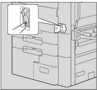 OLIVETTI d-Color MF550 - Turning off the machine - 1