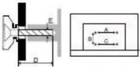 Allview 43ePlay6100-F - Stand pentru fixarea pe perete - 2