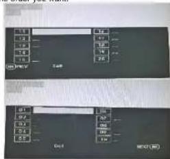 Scanned image of two labeled electronic or control panel panels with Chinese labels and numerical data.
