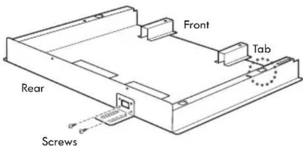 Front Tab Rear Screws