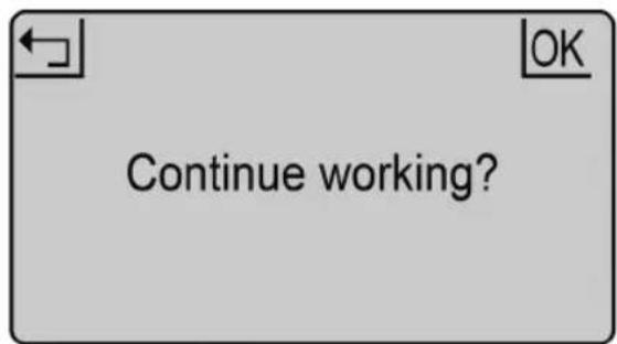 Continue working?