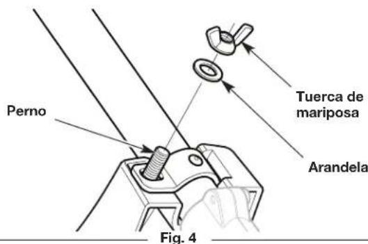 Perno Tuerca de mariposa Arandela Fig. 4