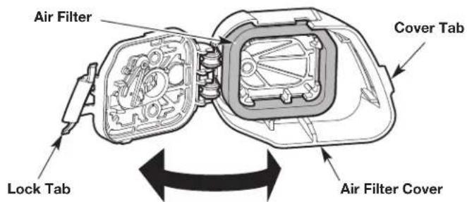 Air Filter Cover Tab Lock Tab Air Filter Cover