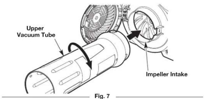 Upper Vacuum Tube Impeller Intake Fig. 7