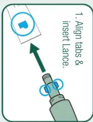 1. Align tabs & insert lanesce.