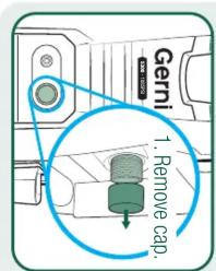 1. Remove cap. Germi