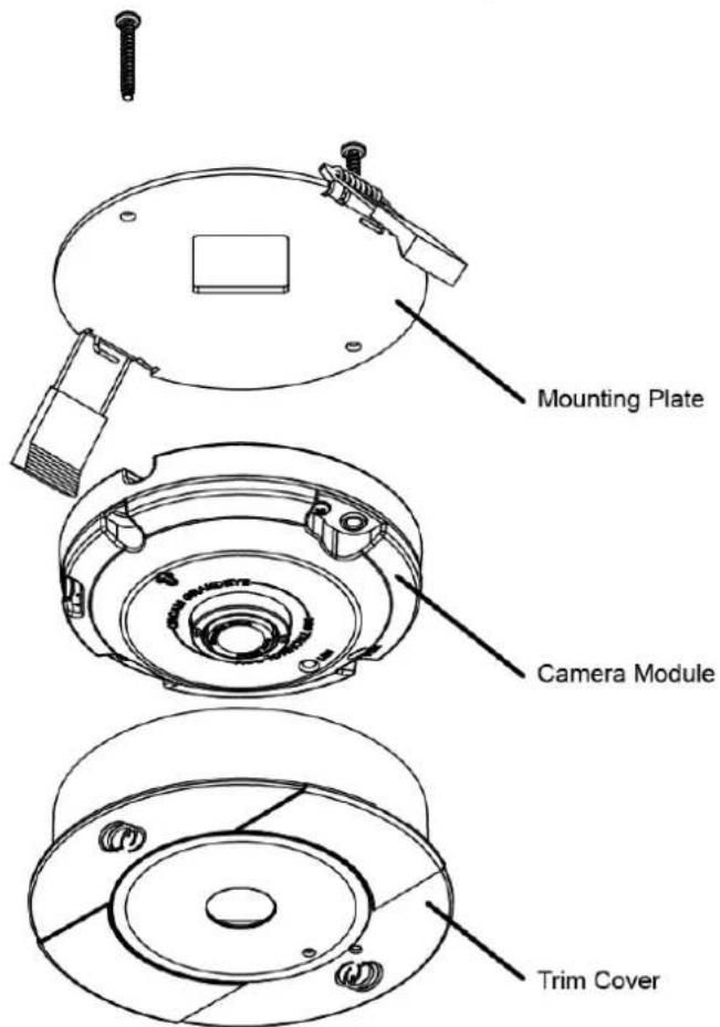 Mounting Plate Camera Module Trim Cover