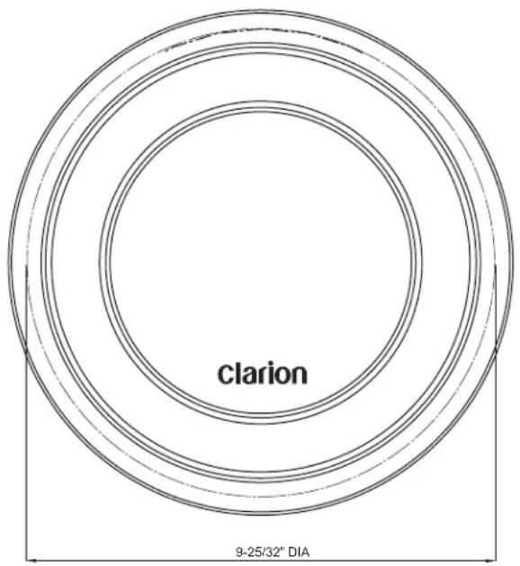 clarion 9-25/32" DIA
