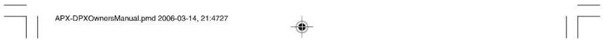 APX-DPXOwnersManual.pmd 2006-03-14, 21:4727