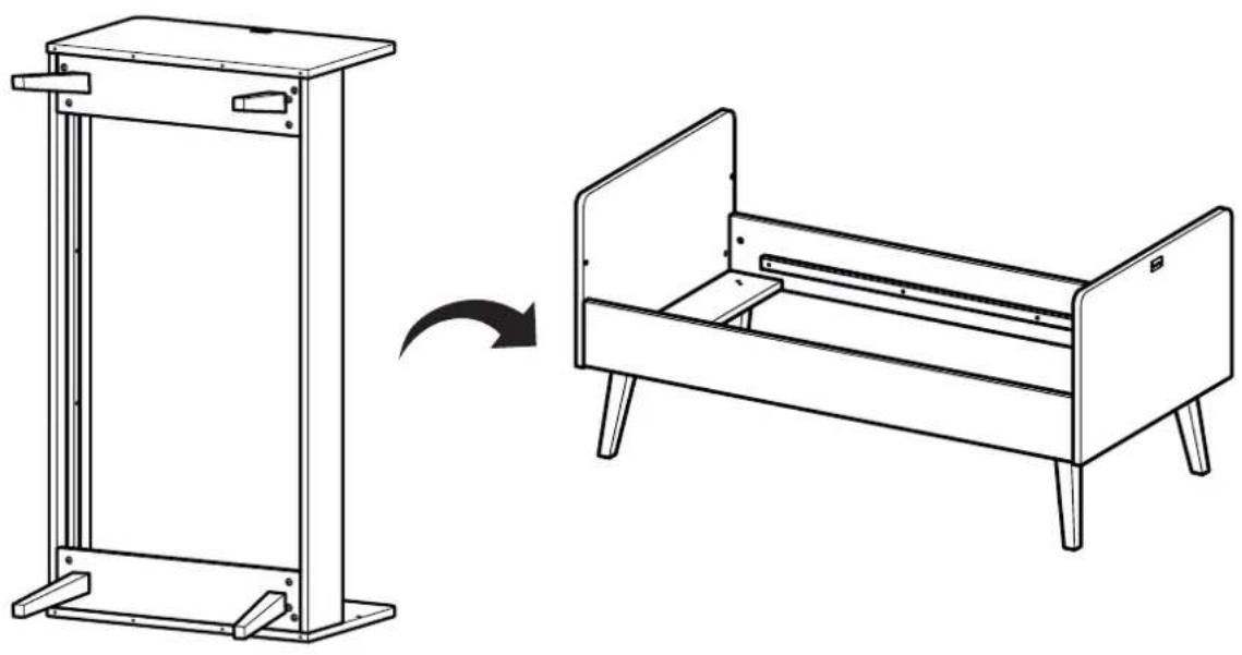 Silver Cross Brighton Cot Bed - Step 8: - 23