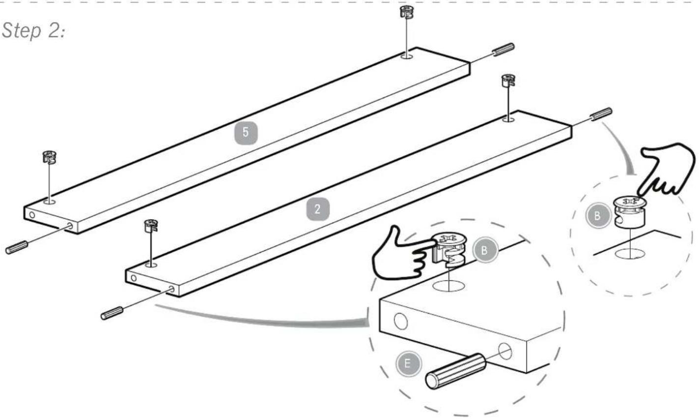Step 2: 5 2 B 3+E E