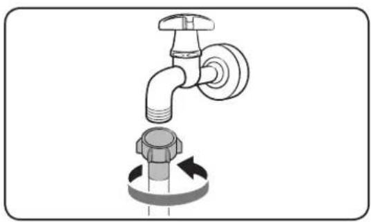 SAMSUNG WD95K5410OX - Connecting to a threaded water tap - 1