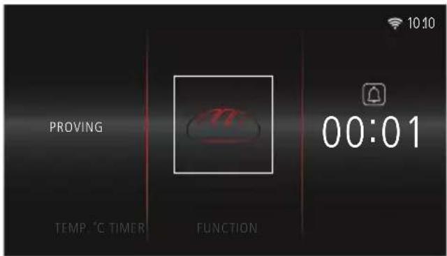 PROVING TEMP: ℃ TIMER FUNCTION 00:01