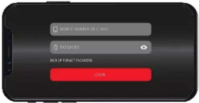 MOBILE NUMBER OR E-MAIL PASSWORD SIGN UP FORGOT PASSWORD LOGIN