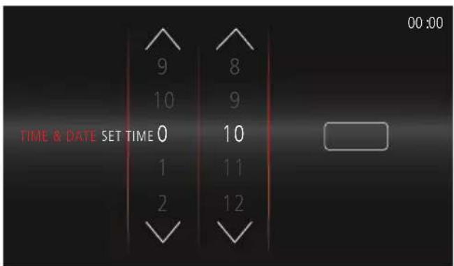 TIME & DATE SET TIME 0 9 10 1 2 8 9 10 11 12 00:00