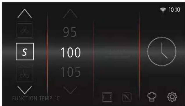 95 100 105 FUNCTION TEMPT. 10