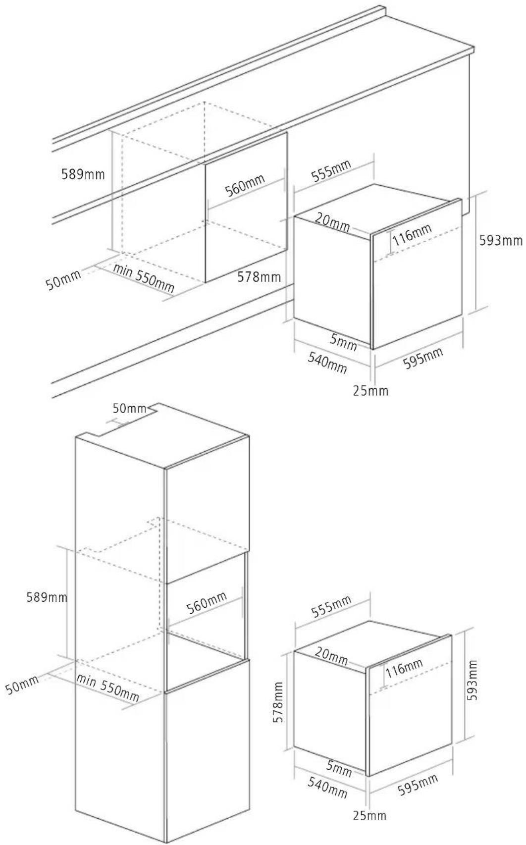 Caple C2600SS - FITTING THE APPLIANCE - 2