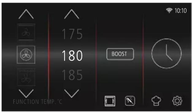175 180 185 FUNCTION TEMP. ℃ BOOST 10:10