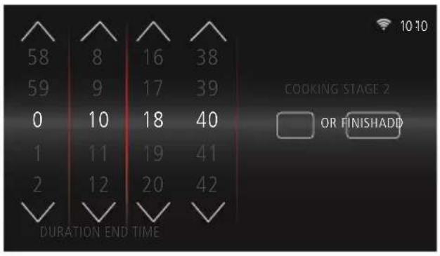 58 8 16 38 59 9 17 39 0 10 18 40 1 11 19 41 2 12 20 42 DURATION END TIME COOKING STAGE 2 OR FINISHADD
