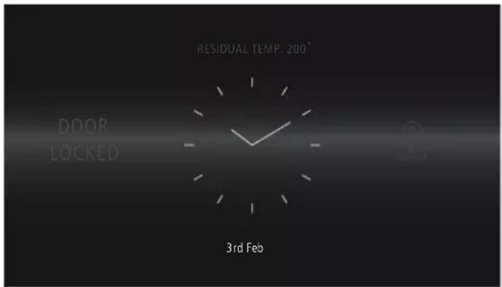 RESIDUAL TEMP. 200° DOOR LOCKED 3rd Feb