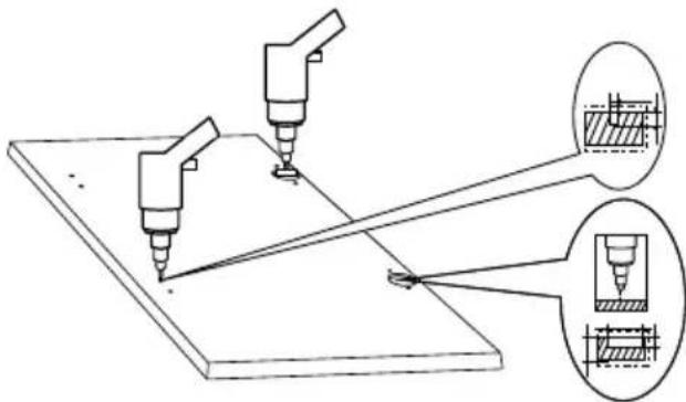 Caple WDI3301 - DRILL HOLES ON THE DOOR - 1