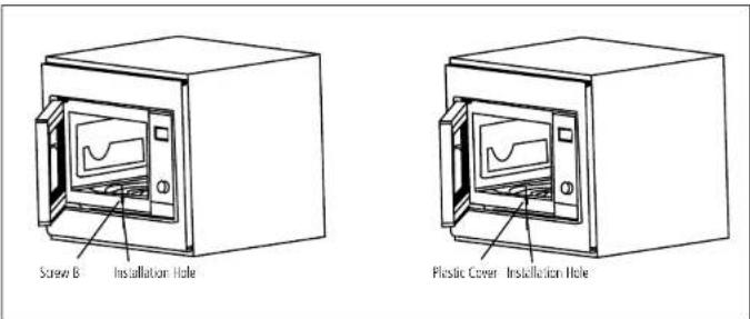 Screw B Installation Hole Plastic Cover Installation Hole