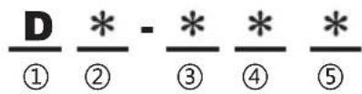 D * - * * * ① ② ③ ④ ⑤