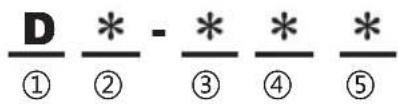 D * - * * * ① ② ③ ④ ⑤