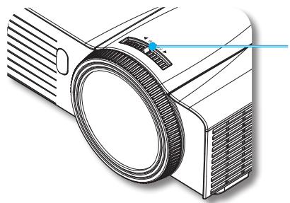 OPTOMA W303ST - Réglage de la mise au point du projecteur - 1