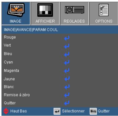 OPTOMA W303ST - Param. Coul - 1
