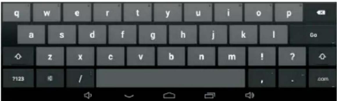 q w e r t y u i o p a s d f g h j k l Go z x c v b n m ! ? ? ?123 / , . com