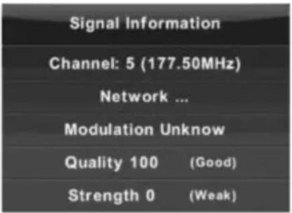 Vivax TV-40LE74SM - Të dhëna mbi sinjalin - 1