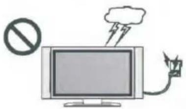 Illustration showing a monitor with a 'no sign' symbol, lightning bolts, and a plug, implying no protection or anti-smoking.