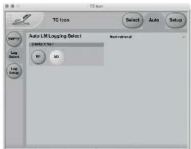 TC Icon Select Auto Setup Auto LM Logging Select Auto 1 No 1 NT MD Log Select Log Setup