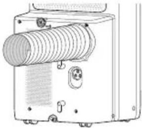 SHARP UL-C10UA-W - Note on installing heat discharge pipe - 3