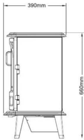 390mm 660mm