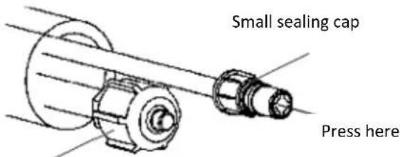 Small sealing cap Press here