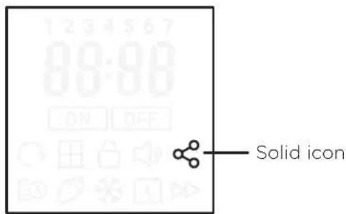 1 2 3 4 5 6 7 00:00 ON OFF Solid icon