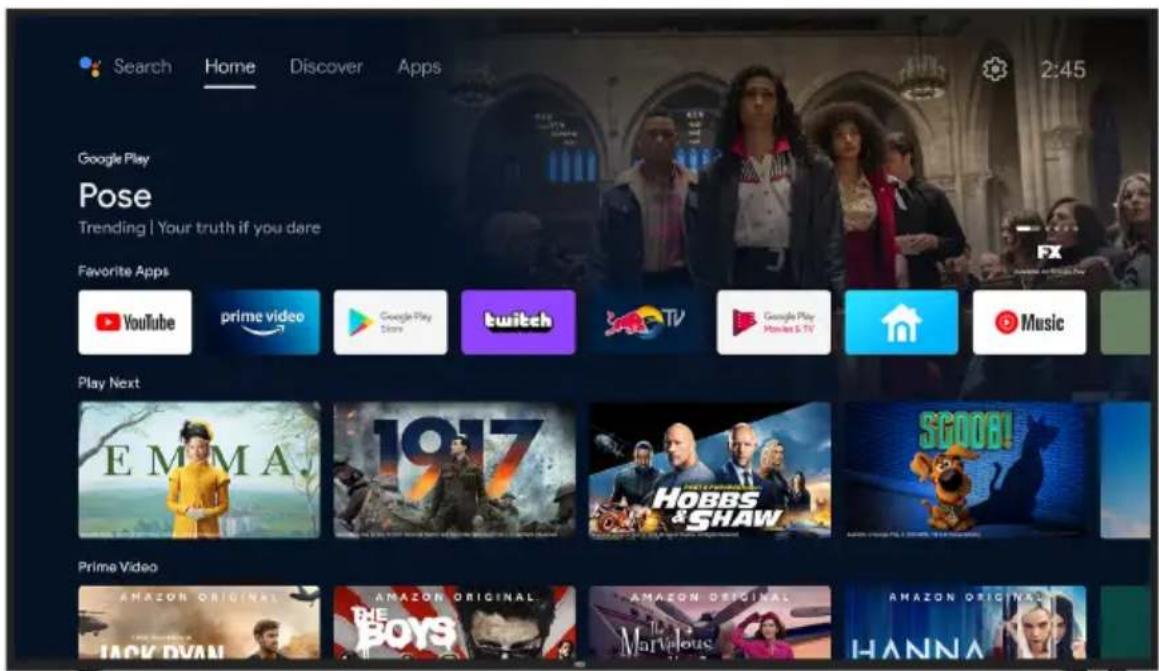 Search Home Discover Apps 2:45 Google Play Pose Trending | Your truth if you dare Favorite Apps YouTube prime video Google Play Store twitch Goog play Movies & TV Music Play Next EMMA 1917 HOBBS & SHAW SGOO! Prime Video AMAZON ORIGINAL AMAZON ORIGINAL AMAZON ORIGINAL AMAZON ORIGINAL JACK DYAN THE BOYS The A Marjous HANNA
