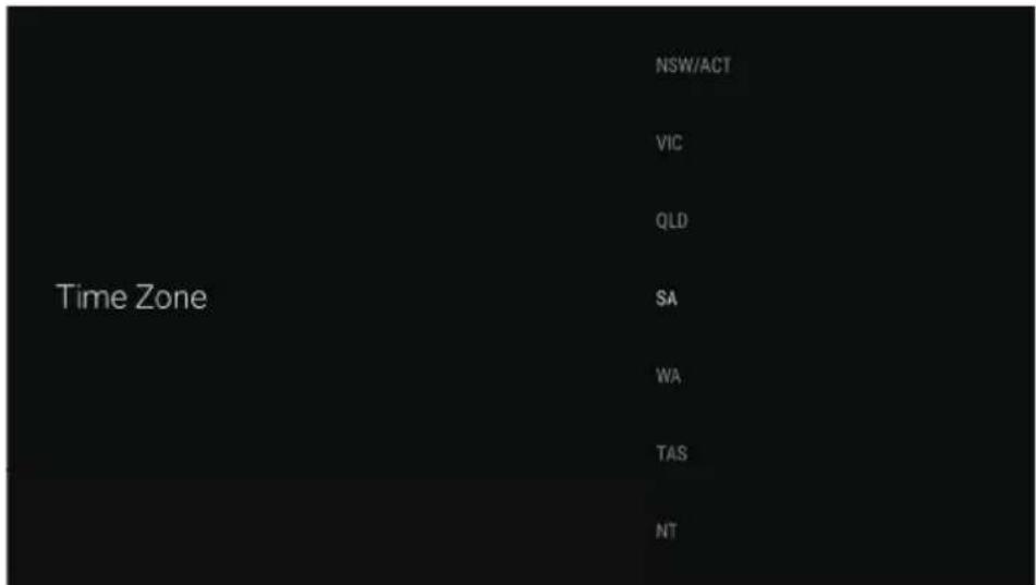 Time Zone NSW/ACT VIC QLD SA WA TAS NT