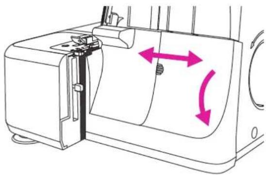 NECCHI L234A - Open and close the front cover - 1