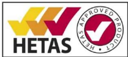 HETAS APPROVED PRODUCT • HETAS