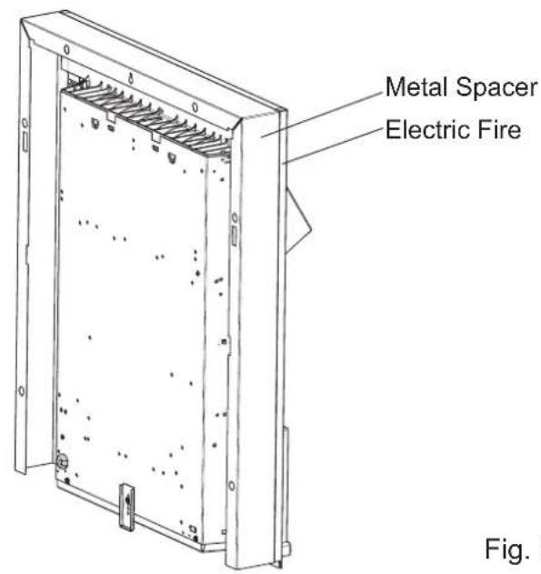 Metal Spacer Electric Fire Fig.