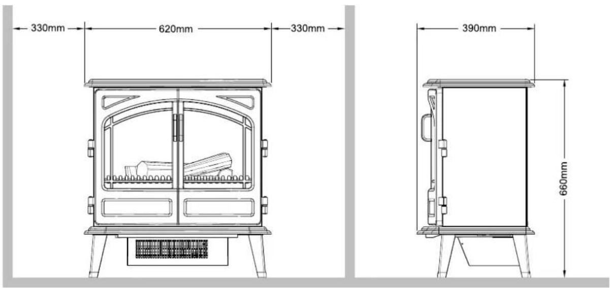 330mm 620mm 330mm 390mm 660mm