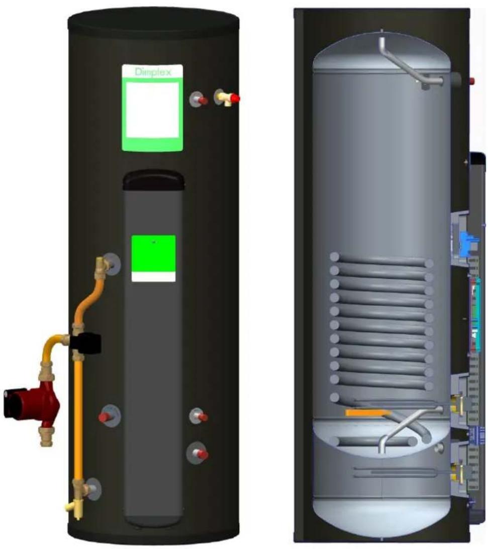 DIMPLEX ECS150HP40A-580 - A Class Heat Pump Cylinders Up to 250L - 1