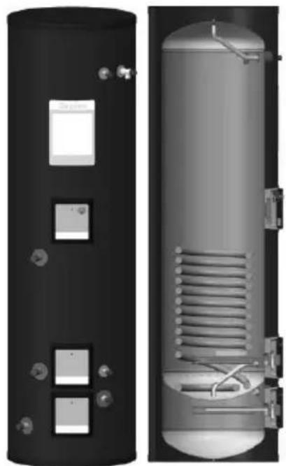 DIMPLEX ECS250HP40A-580 - Heat Pump Cylinders With Integrated 40l Buffer - 1