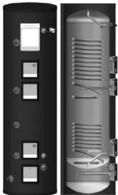 DIMPLEX ECS250HP40A-580 - Heat Pump Cylinders With Integrated 40l Buffer - 2
