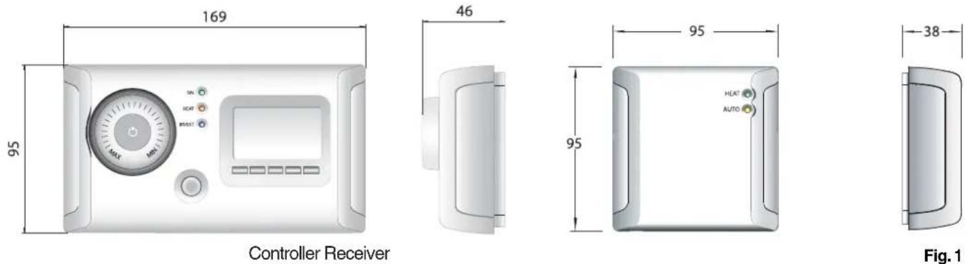 DIMPLEX RF24T - RF Controller Unit: 24hr Controller & Receiver - 1