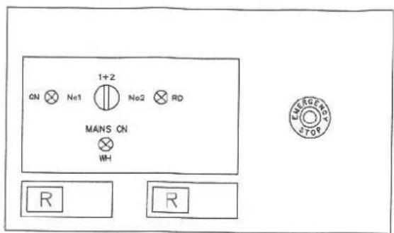 ON No1 1+2 No2 RD MANS ON WH R R ENERGENO STOP