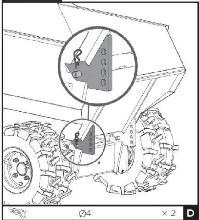 Technical line drawing of a mechanical assembly with gear and a magnified inset showing a bracket detail (no text or symbols)